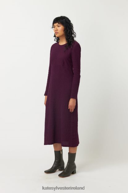 Clothing Bordeaux Kate Sylvester Women Crinkle Dress J4V2R53