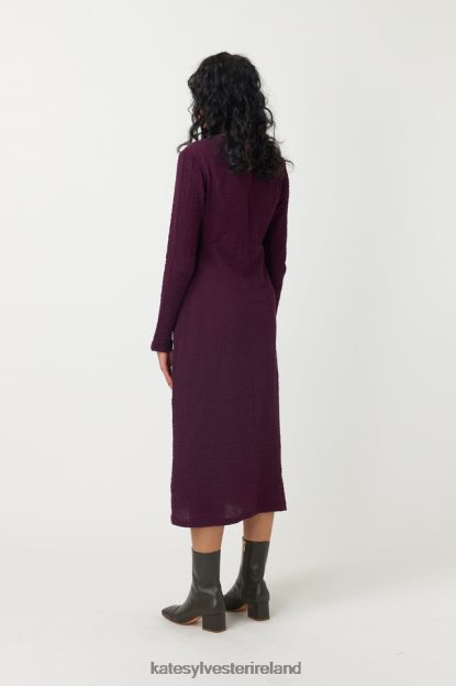 Clothing Bordeaux Kate Sylvester Women Crinkle Dress J4V2R53