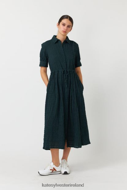 Clothing Forest Kate Sylvester Women Seersucker shirt dress J4V2R136