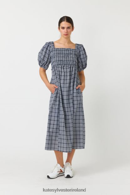 Clothing Ink Kate Sylvester Women Gingham shirred dress J4V2R139