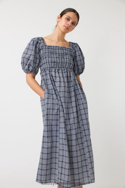 Clothing Ink Kate Sylvester Women Gingham shirred dress J4V2R139