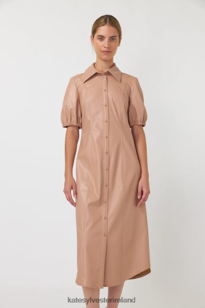 Clothing Latte Kate Sylvester Women Olive shirt dress J4V2R113