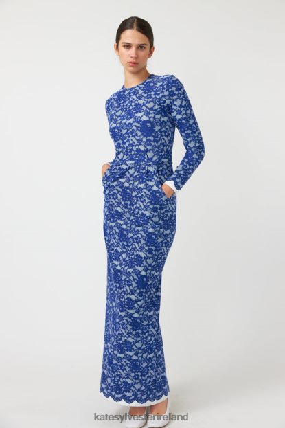 Clothing Navy Kate Sylvester Women Rose maxi dress J4V2R90