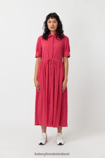 Clothing Pink Kate Sylvester Women Seersucker shirt dress J4V2R149
