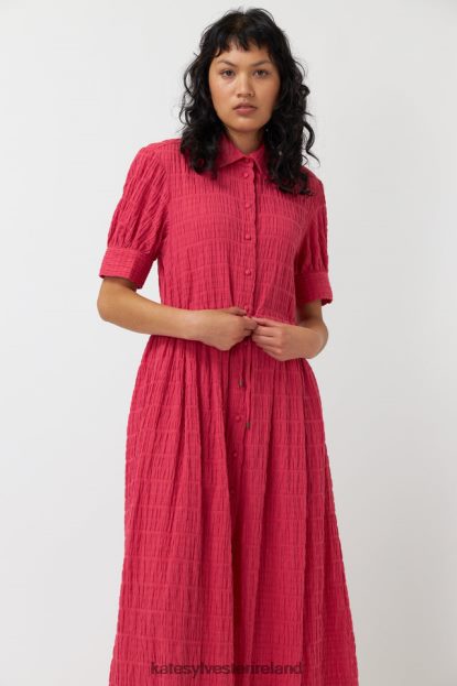 Clothing Pink Kate Sylvester Women Seersucker shirt dress J4V2R149