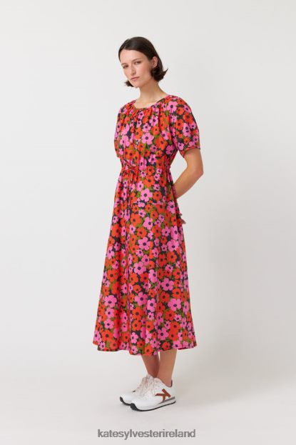 Clothing Pink orange Kate Sylvester Women Pop dress J4V2R150