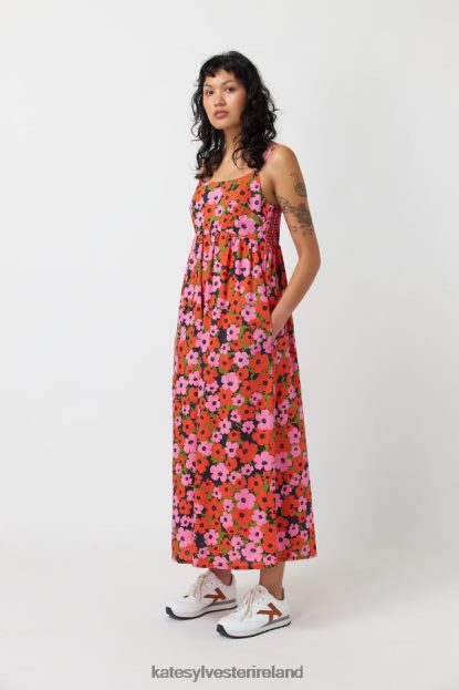 Clothing Pink orange Kate Sylvester Women Pop sundress J4V2R151