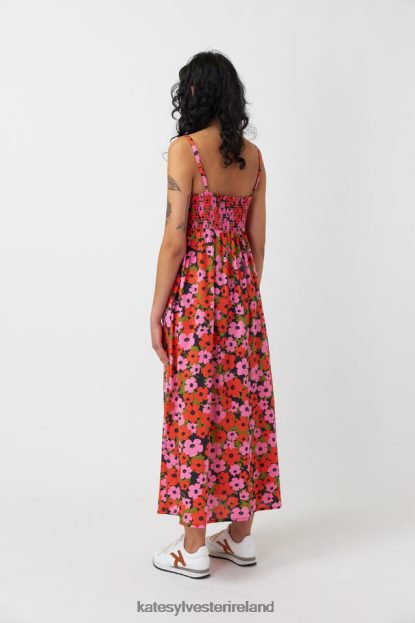 Clothing Pink orange Kate Sylvester Women Pop sundress J4V2R151