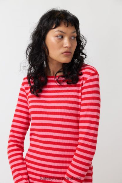 Clothing Pink stripe Kate Sylvester Women Stripey dress J4V2R152