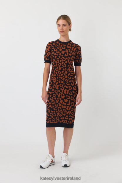 Clothing Tobacco Kate Sylvester Women Leopard dress J4V2R142