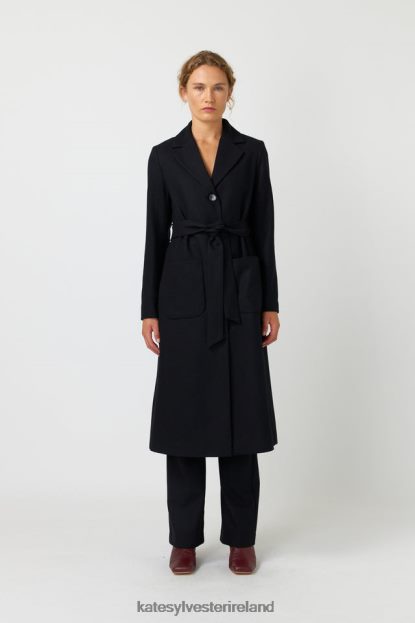 Clothing Black Kate Sylvester Women Marlene coat J4V2R274