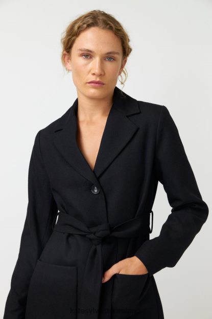 Clothing Black Kate Sylvester Women Marlene coat J4V2R274