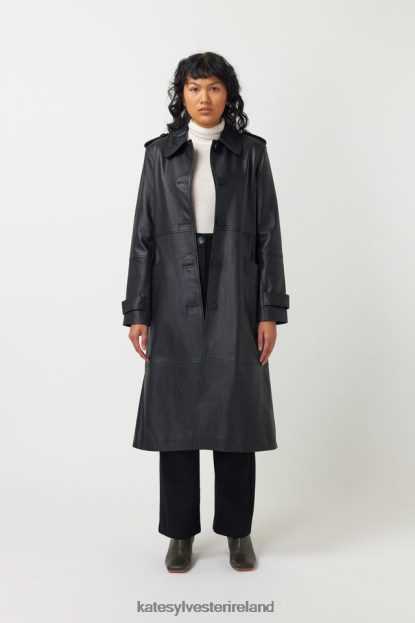 Clothing Black Kate Sylvester Women Miller Coat J4V2R8