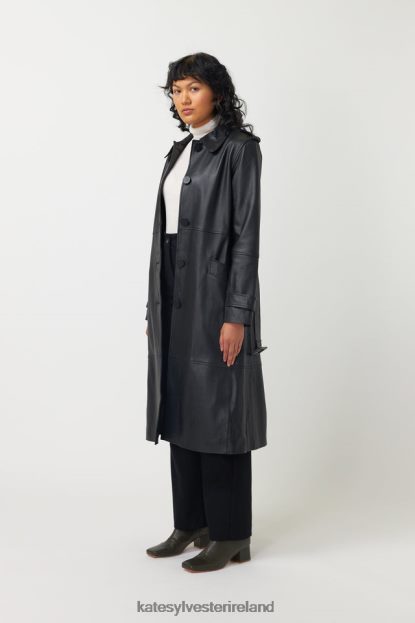 Clothing Black Kate Sylvester Women Miller Coat J4V2R8