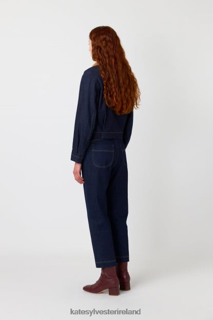 Clothing Indigo Kate Sylvester Women Denim shearling jacket J4V2R265