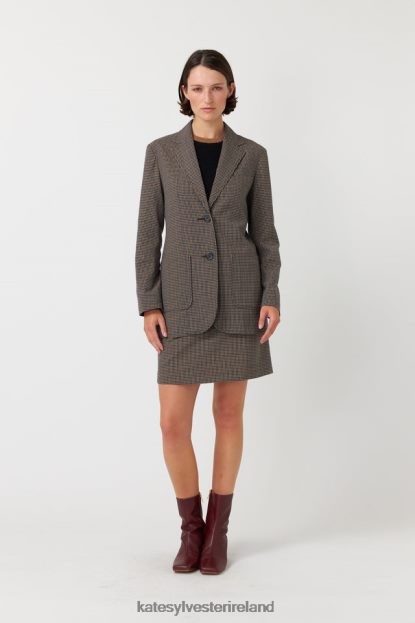 Clothing Mocha Kate Sylvester Women Checked blazer J4V2R271