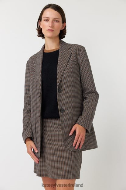 Clothing Mocha Kate Sylvester Women Checked blazer J4V2R271