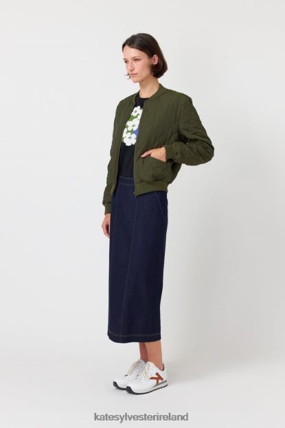 Clothing Olive Kate Sylvester Women Quilted bomber J4V2R69