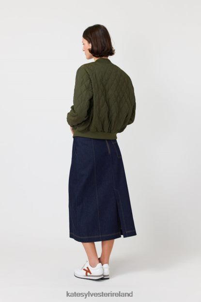 Clothing Olive Kate Sylvester Women Quilted bomber J4V2R69