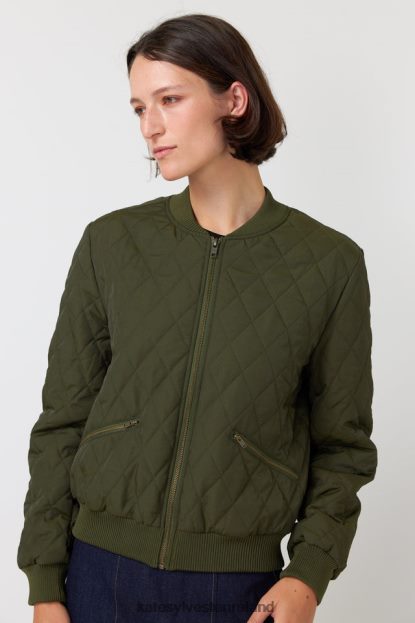 Clothing Olive Kate Sylvester Women Quilted bomber J4V2R69