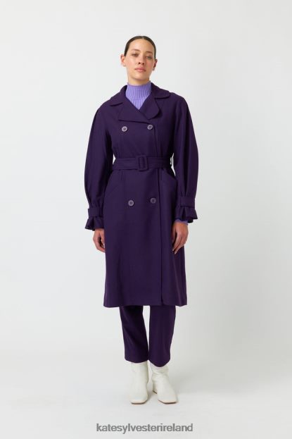 Clothing Purple Kate Sylvester Women Natalia trench J4V2R266