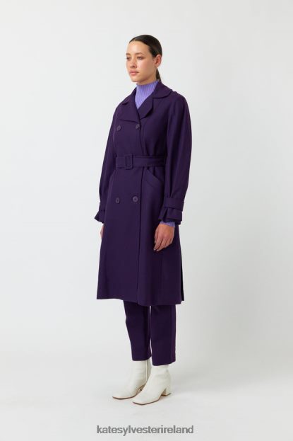 Clothing Purple Kate Sylvester Women Natalia trench J4V2R266