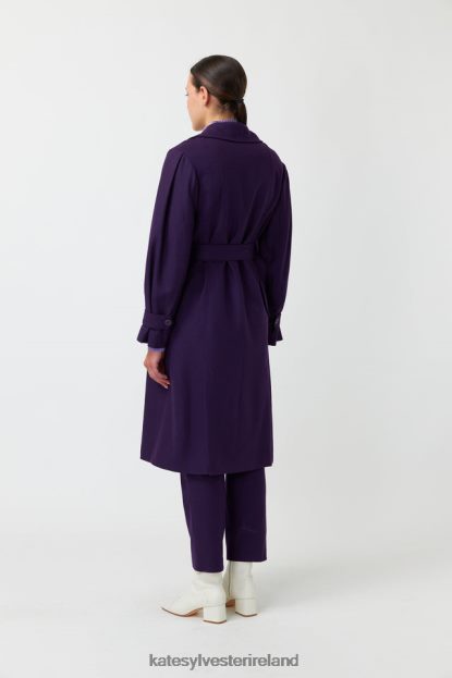 Clothing Purple Kate Sylvester Women Natalia trench J4V2R266
