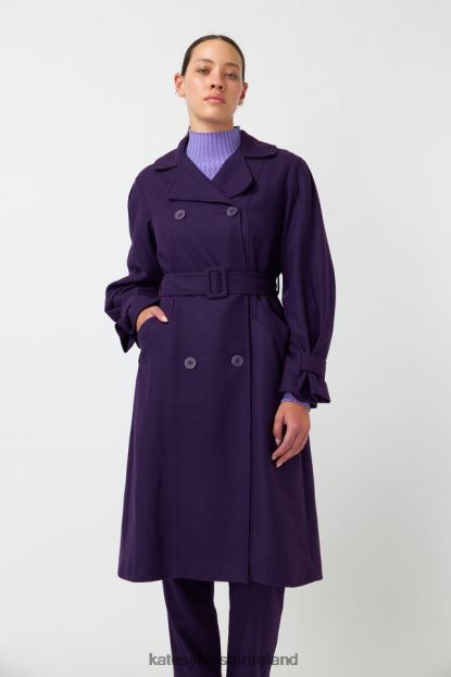 Clothing Purple Kate Sylvester Women Natalia trench J4V2R266