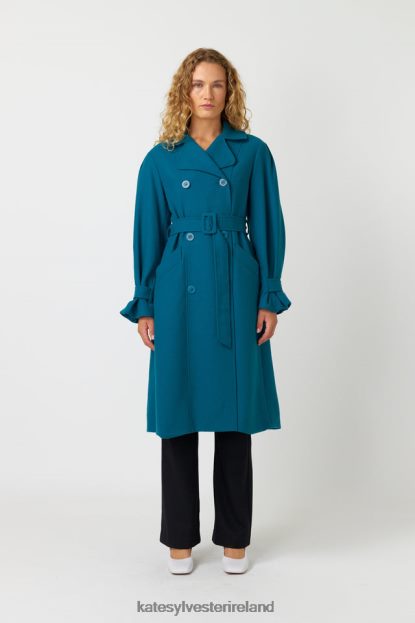 Clothing Turquoise Kate Sylvester Women Natalia trench J4V2R268
