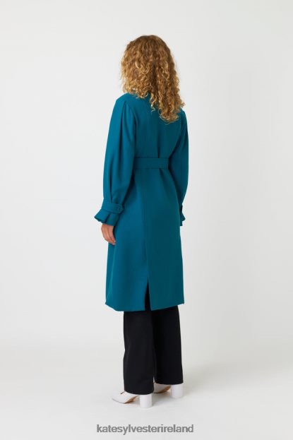 Clothing Turquoise Kate Sylvester Women Natalia trench J4V2R268