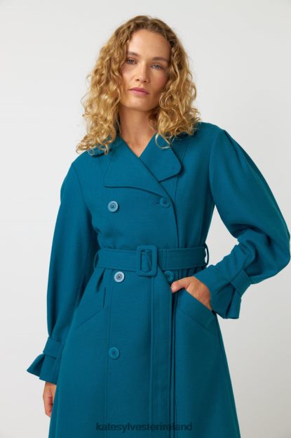 Clothing Turquoise Kate Sylvester Women Natalia trench J4V2R268