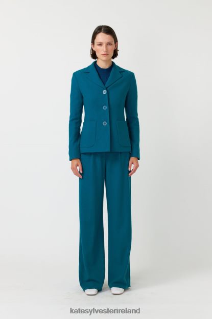 Clothing Turquoise Kate Sylvester Women Stella blazer J4V2R269