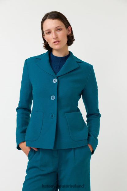 Clothing Turquoise Kate Sylvester Women Stella blazer J4V2R269