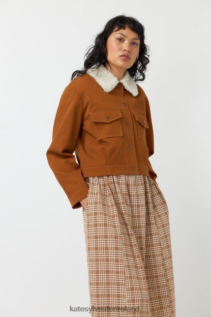 Clothing Whisky Kate Sylvester Women Denim shearling jacket J4V2R264