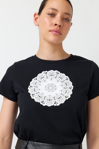 Clothing Black Kate Sylvester Women Doily t-shirt J4V2R204