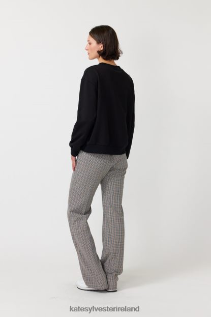 Clothing Black Kate Sylvester Women Falling roses sweatshirt J4V2R184