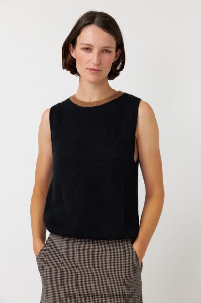 Clothing Black Kate Sylvester Women Fluffy vest J4V2R158