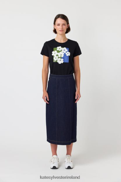 Clothing Black Kate Sylvester Women Pop flowers t-shirt J4V2R225
