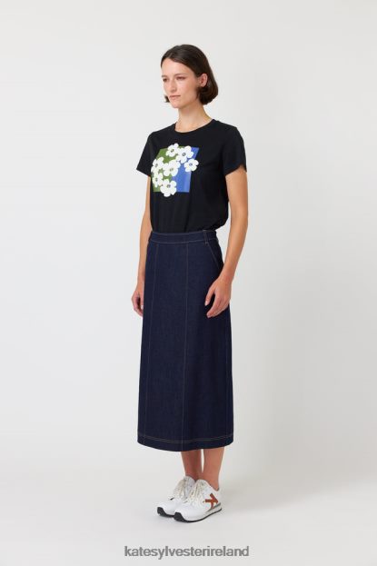 Clothing Black Kate Sylvester Women Pop flowers t-shirt J4V2R225