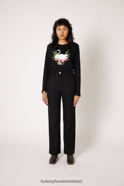 Clothing Black Kate Sylvester Women Swan Long Sleeve J4V2R7