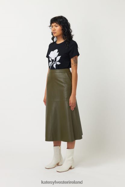 Clothing Black Kate Sylvester Women Wild Rose T-Shirt J4V2R11