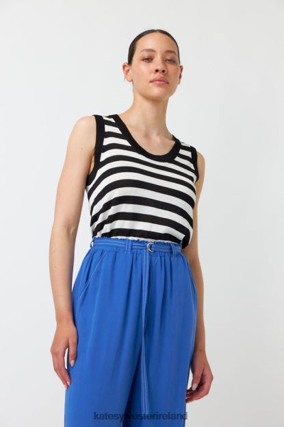 Clothing Black stripe Kate Sylvester Women Venetia tank J4V2R209
