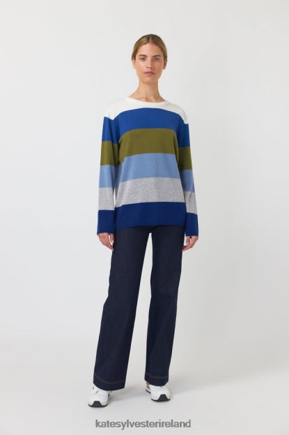 Clothing Blue hues Kate Sylvester Women Kaleidoscope jumper J4V2R186