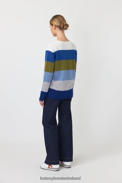 Clothing Blue hues Kate Sylvester Women Kaleidoscope jumper J4V2R186