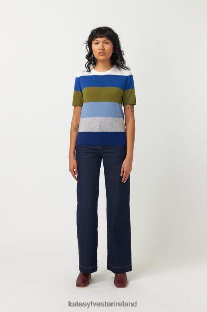 Clothing Blue hues Kate Sylvester Women Kaleidoscope top J4V2R187