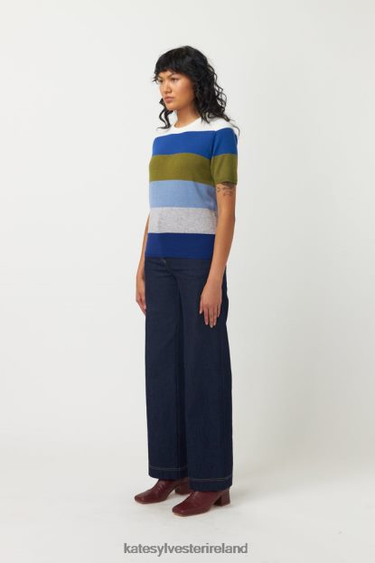 Clothing Blue hues Kate Sylvester Women Kaleidoscope top J4V2R187