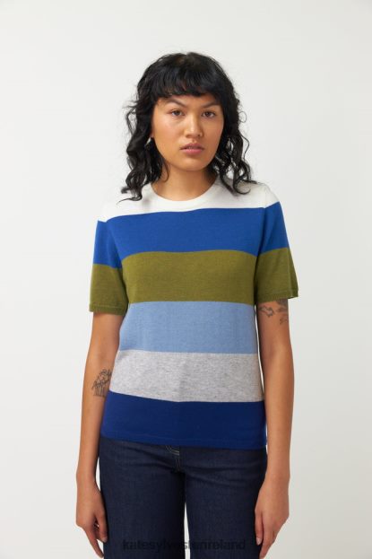 Clothing Blue hues Kate Sylvester Women Kaleidoscope top J4V2R187