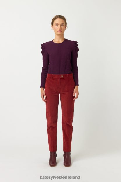 Clothing Bordeaux Kate Sylvester Women Crinkle Top J4V2R54