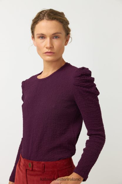 Clothing Bordeaux Kate Sylvester Women Crinkle Top J4V2R54