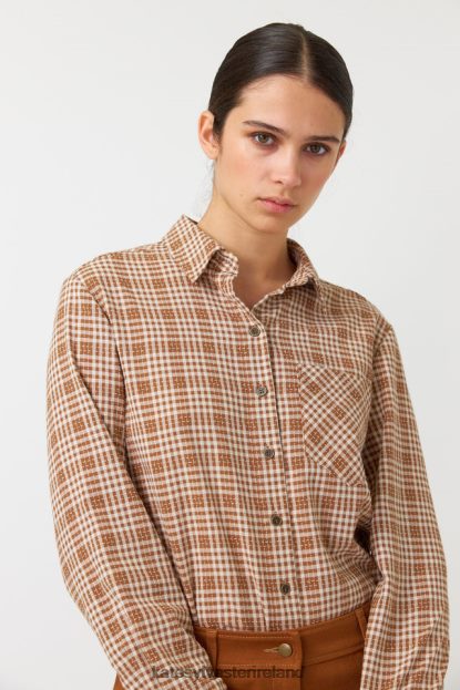 Clothing Caramel Kate Sylvester Women Gingham shirt J4V2R229